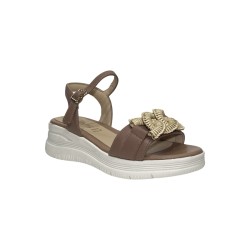 Keys K-11113 sandali donna in pelle marrone chiaro 2