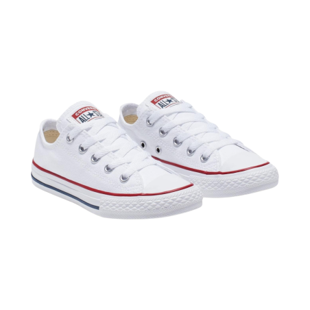 Converse All Star Ox Infant/Youth 3J256C sneakers bambino in tela bianco
