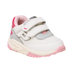 Primigi 3949700 sneakers bambina in similpelle e tessuto bianco