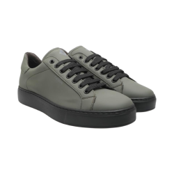 Exton 83 sneakers uomo in pelle gommata verde