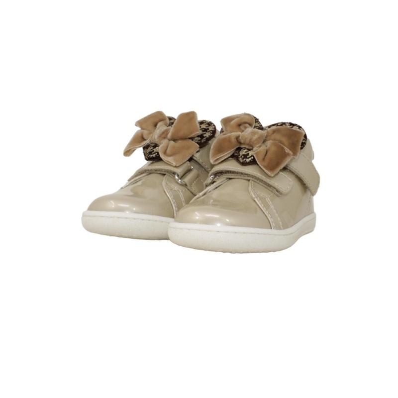 BALDUCCI CITA 5751B sneakers bambina primi passi in vernice beige Balducci - 4 Balducci scarpe bambina primi passi con chiusura 