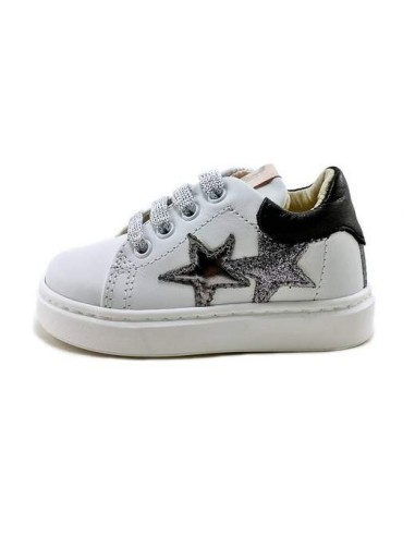 Balducci CSPORT 5300B sneakers bambina primi passi in pelle bianco Balducci - 2 Balducci scarpe bambina in vera pelle con chiusu