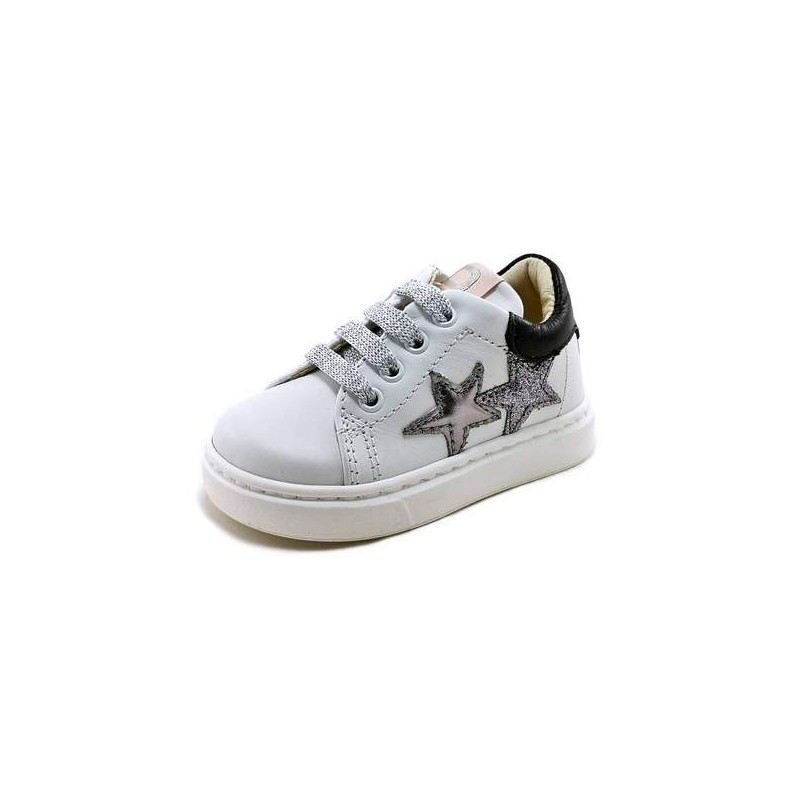 Balducci CSPORT 5300B sneakers bambina primi passi in pelle bianco Balducci - 3 Balducci scarpe bambina in vera pelle con chiusu