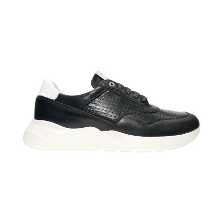 Exton 844 sneakers uomo in pelle nero