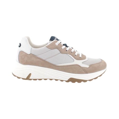 Igi&Co 5637533 sneakers uomo in camoscio e tessuto beige