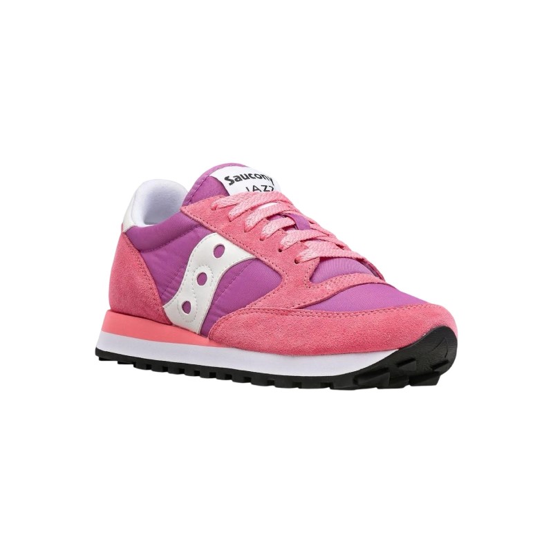 Saucony Jazz Original S1044-663 sneakers donna in camoscio/tessuto pink
