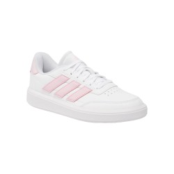 Adidas Courtblock IF6466 sneakers donna in similpelle bianco/rosa 2