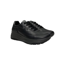 Enval Soft 6776300 sneakers donna linea comoda in pelle nero