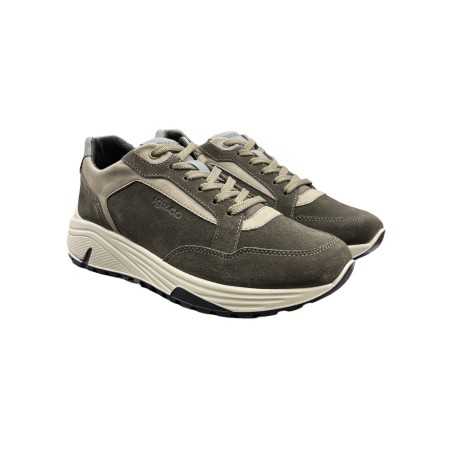 Igi&Co 6639911 sneakers uomo in camoscio color caffe'