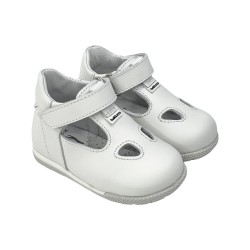 Balducci CITA1004 scarpe occhiello bambino primi passi in pelle bianco
