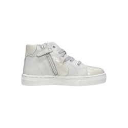 Balducci Kids BUTT1888 sneakers bambina in pelle bianco vernice 2