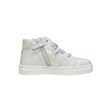 Balducci Kids BUTT1888 sneakers bambina in pelle bianco vernice