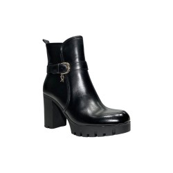 Keys K-10163 stivaletti donna in pelle nero