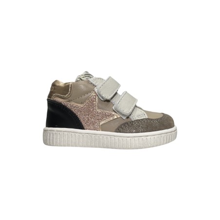 Balducci CSP5800B sneakers bambina in pelle color fango multicolor