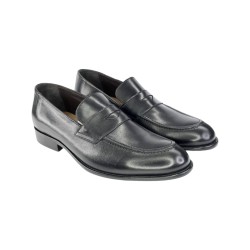 Exton 1366 mocassini uomo in pelle nero