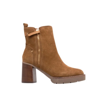 Carmela 161858 stivaletti donna in camoscio camel
