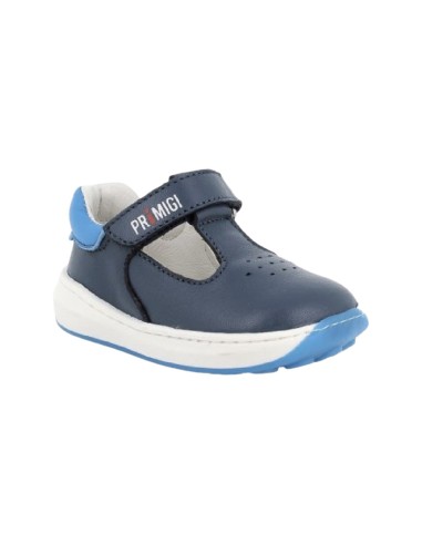 PRIMIGI 3905222 scarpe bambino in pelle blu Primigi - 1 Primigi 3905222 capra blu scarpa bimbo con strappo 