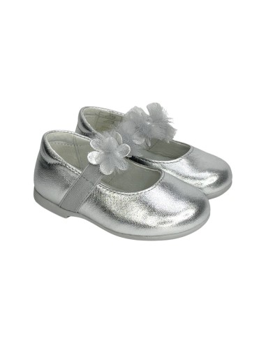 PRIMIGI 3905822 ballerine bambina in pelle laminata argento Primigi - 1 Primigi ballerine bambina con inserimento elastico in pe