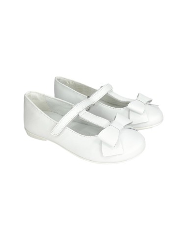 PRIMIGI 1936711 ballerine kids in pelle bianco Primigi - 1 Primigi ballerine kids in nappa bianco con apertura velcro 