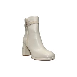 Laura Biagiotti 8857 stivaletti donna in similpelle panna 2