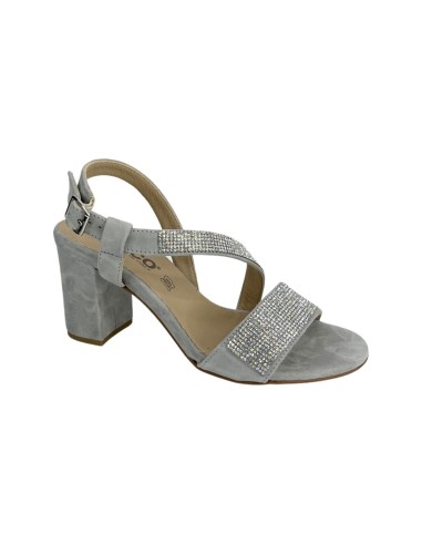 IGI&CO 3692111 sandali donna con tacco in camoscio grigio ghiaccio Igi&Co - 1 Igi&amp;Co sandali eleganti donna con tacco largo 