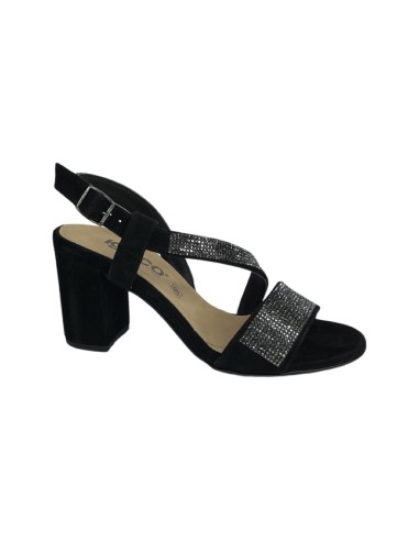 IGI&CO 3692100 sandali donna con tacco in camoscio nero Igi&Co - 1 Igi&amp;Co sandali eleganti donna in camoscio nero con tacco 