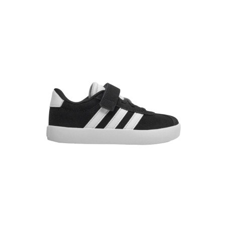 Adidas VL Court 3.0 EL C ID9148 sneakers bambino in camoscio nero