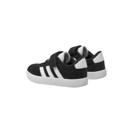 Adidas VL Court 3.0 EL C ID9148 sneakers bambino in camoscio nero