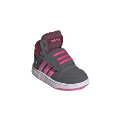 Adidas Hoops Mid 2.0 I GZ7798 sneakers sportive bambina in similpelle 2