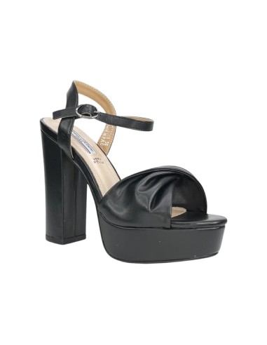 QUEEN HELENA ZM9319 sandali donna con tacco in ecopelle nero Queen Helena - 2 Queen Helena shoes sandali donna con tacco alto in