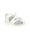 PRIMIGI 3859111 sandali bambina primi passi in pelle glitter bianco Primigi - 1 Primigi sandaletti bambina modello ragnetto in n