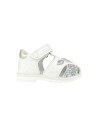 PRIMIGI 3859111 sandali bambina primi passi in pelle glitter bianco Primigi - 2 Primigi sandaletti bambina modello ragnetto in n