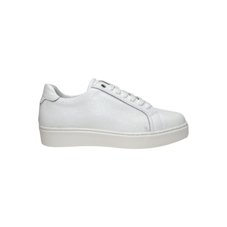 Exton 830 sneakers uomo in pelle bottolato bianco