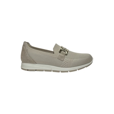 Enval Soft 7763522 slip on donna in tessuto e camoscio crema