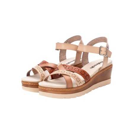 Refresh 172682 sandali donna in similpelle beige multicolor