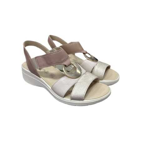 Enval Soft 7776733 sandali donna in pelle beige oro