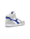 DIADORA RAPTOR HIGH SL sneakers uomo in ecopelle camoscio bianco e blu elettrico Diadora - 2 DIADORA RAPTOR HIGH SL sneakers alt