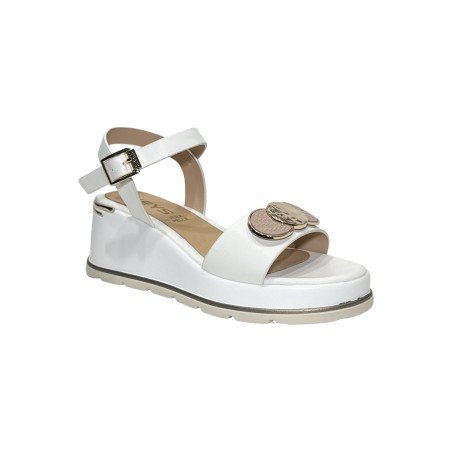 Keys K-11001 sandali donna in pelle bianco