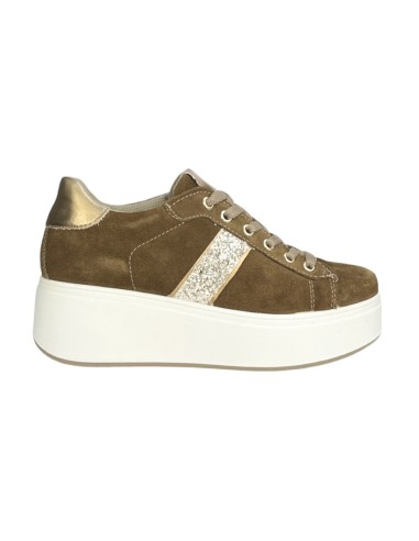 IGI&CO 4670633 sneakers donna in camoscio cognac Igi&Co - 1 Igi&amp;Co scarpe comode casual donna con platform in camoscio cogna