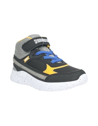 PRIMIGI 4969122 sneakers alte kids in ecopelle nero Primigi - 2 PRIMIGI KIDS SCARPE CON LUCI PRIMIGI CON STRAPPO IN NAPPA NERO 