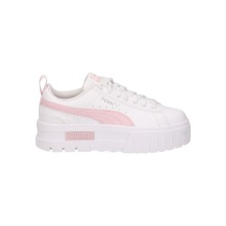 Puma Mayze Lth Jr 384527 31 sneakers donna in pelle bianco rosa