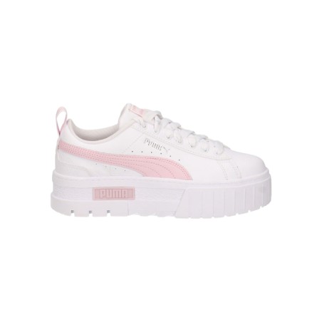 Puma Mayze Lth Jr 384527 31 sneakers donna in pelle bianco rosa