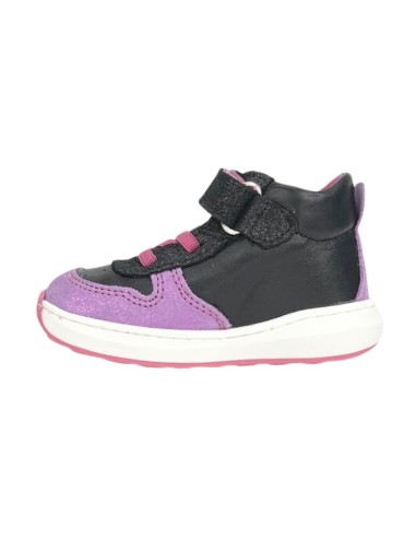 PRIMIGI 4900411 sneakers bambina primi passi in pelle e camoscio nero e viola Primigi - 2 SCARPE CON STRAPPI PRIMIGI IN CAMOSCIO