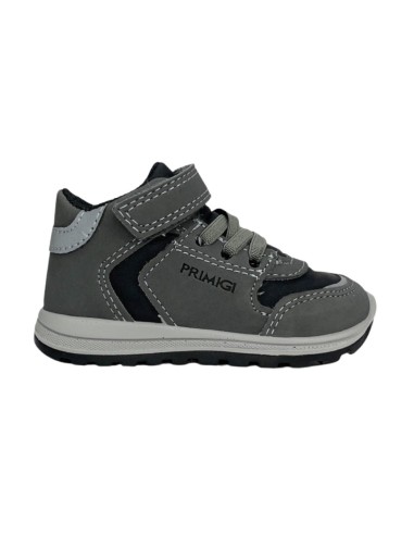 Primigi 4854700 sneakers bambino primi passi in nabuk grigio Primigi - 1 Primigi scarpe alte bambino in pelle con chiusura velcr