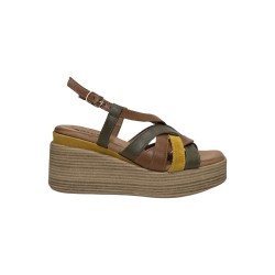 Igi&Co 7689522 sandali donna in pelle cuoio multicolor