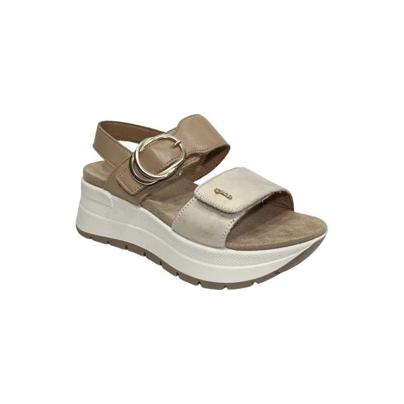 Igi&Co 7677644 sandali donna in pelle visone platino