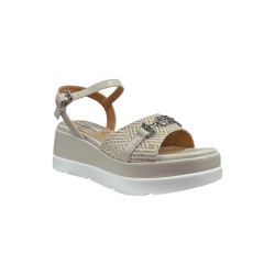 Queen Helena ZM9945 sandali donna in similpelle beige 2