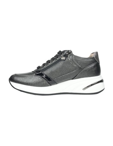 KEYS K-8354 sneakers donna in pelle canna di fucile Keys - 2 Keys scarpe donna in pelle canna di fucile e nero 