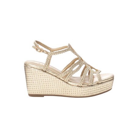 Xti 144056 sandali donna in similpelle oro