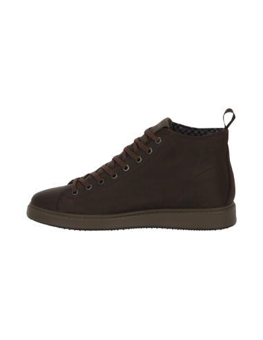 IGI&CO 4632455 sneakers alte uomo in pelle caffe' Igi&Co - 2 Igi&amp;co sneakers alte uomo in nabuk caffe' 